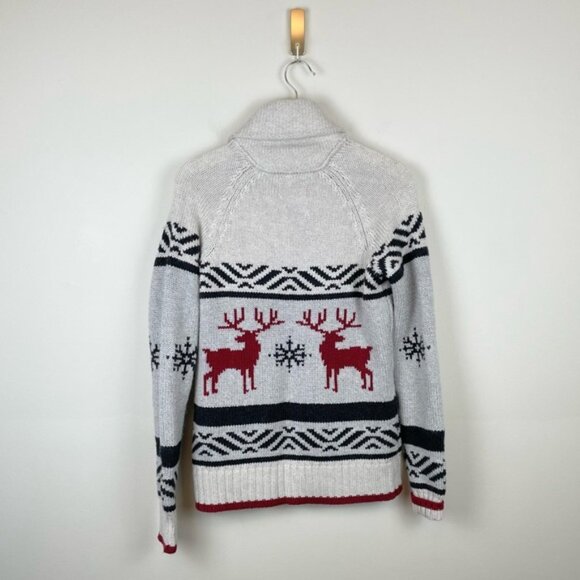 Wind River Deer Wool Blend Cowichan Sweater Size Medium - Picture 5 of 7